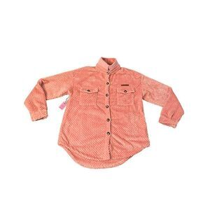 Southern Tide Pink Button-Down Womens XL Fleece NWT